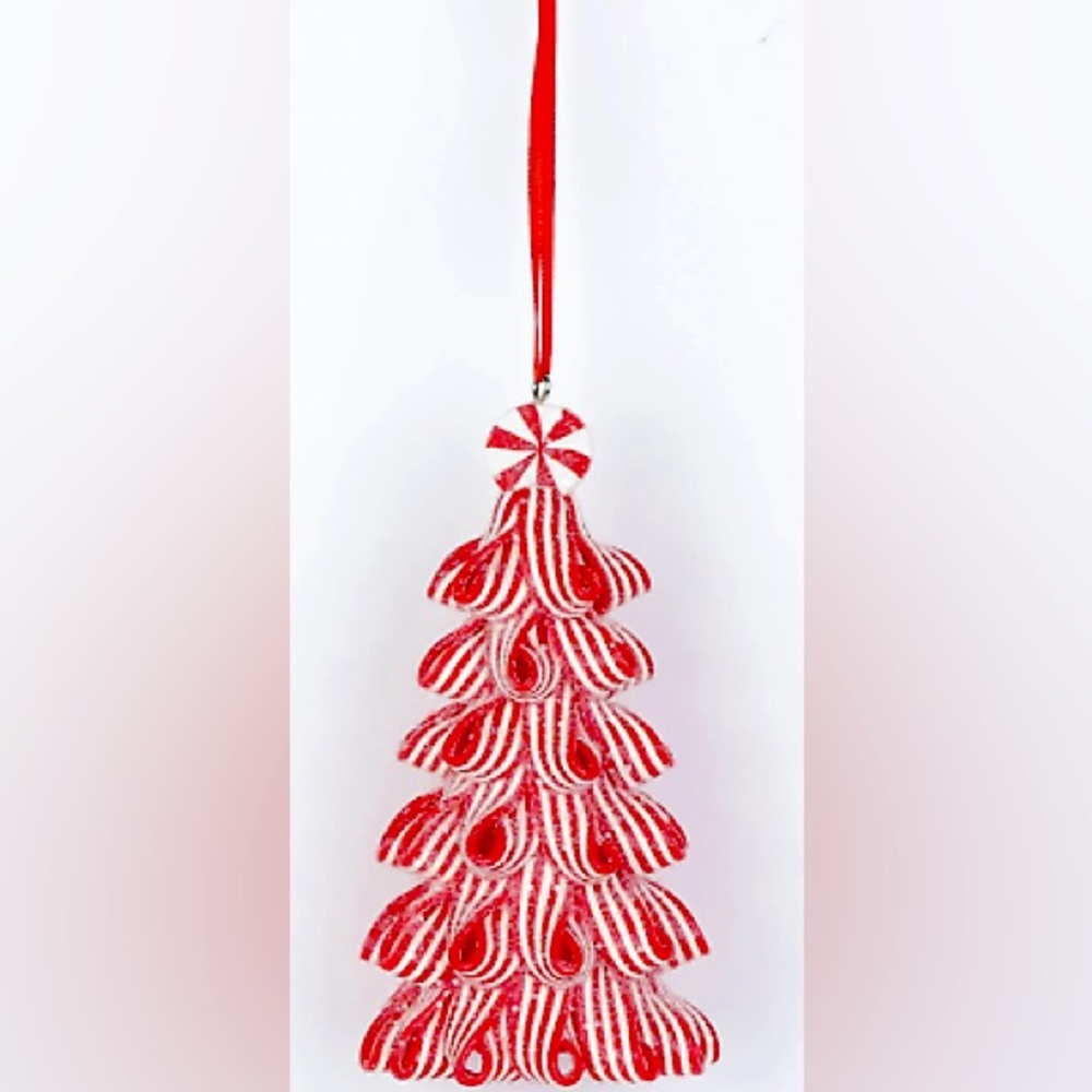 NWOT - Christmas Peppermint Swirl Tree Ornament